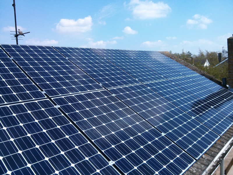 Black Frame Solar Panel Example