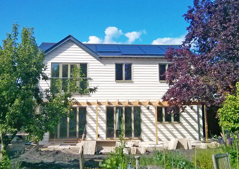 In-roof mounting system with slate roof