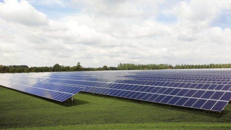 Large ground-mount solar farm